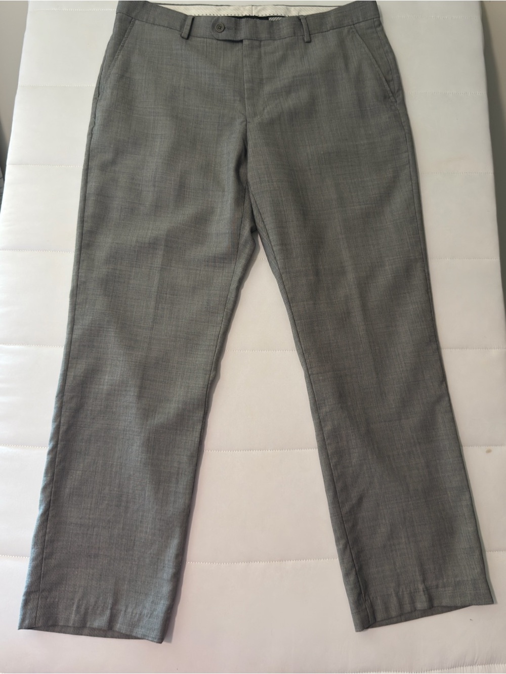 Saks Fifth Avenue Men's Gray Wool Blend Dress Pants Straight Leg size 36